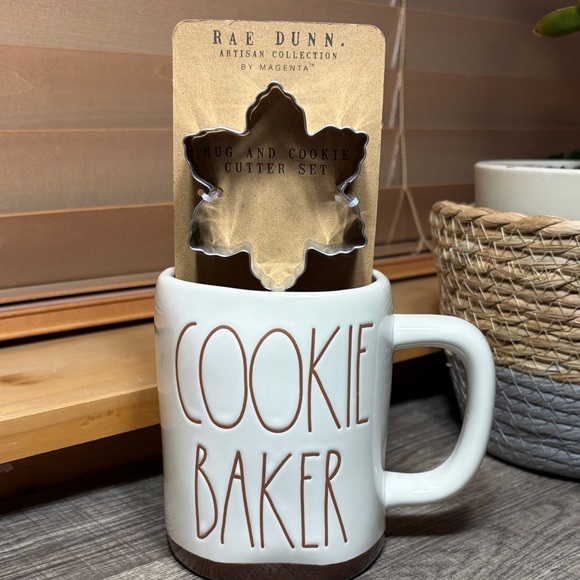 Rae Dunn Other - Rae Dunn ‘Cookie Baker’ Mug with Cookie Cutter